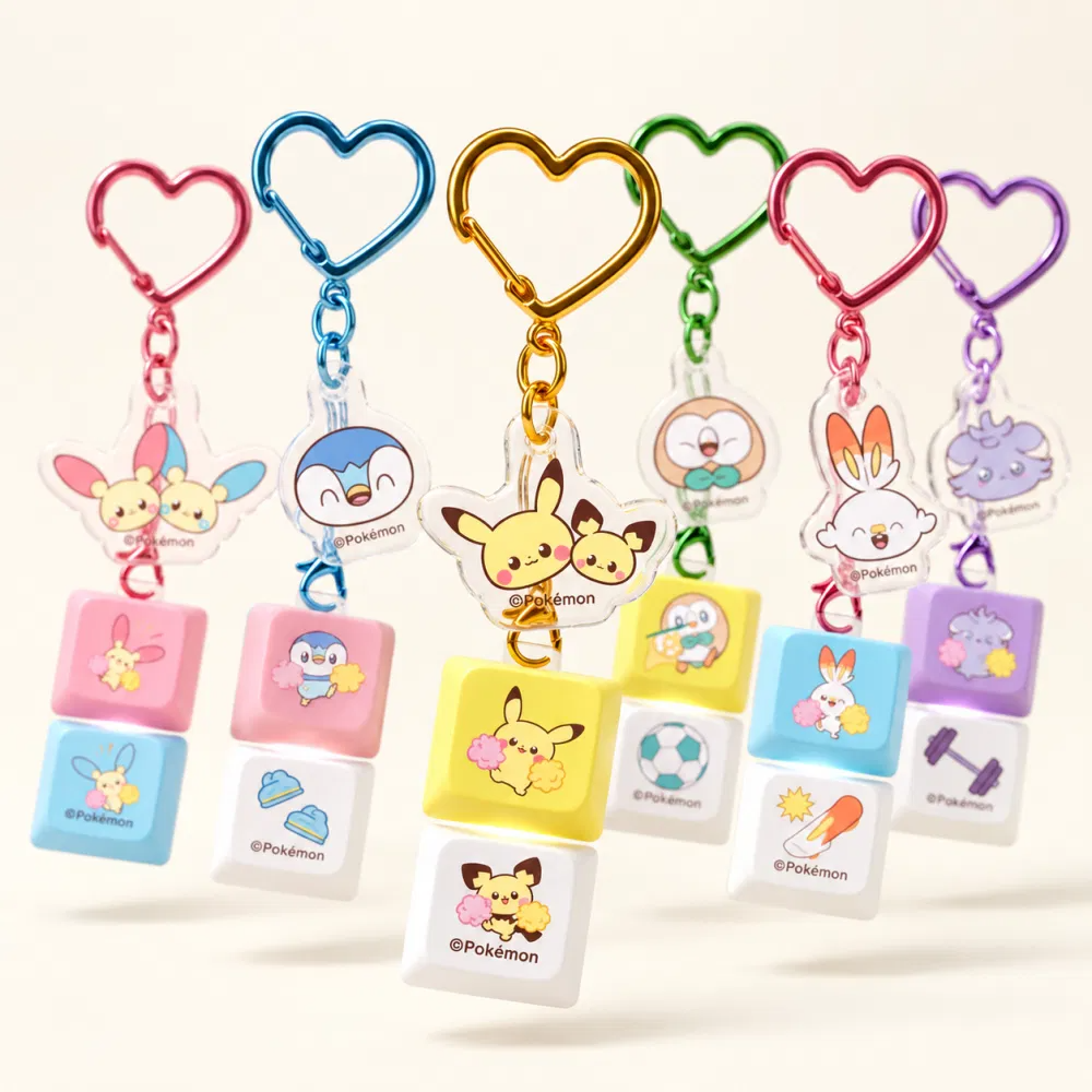 Poképeace LED Two Cap Keyring