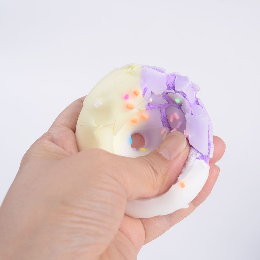 Rainbow Donut Wax Cracking Squishy