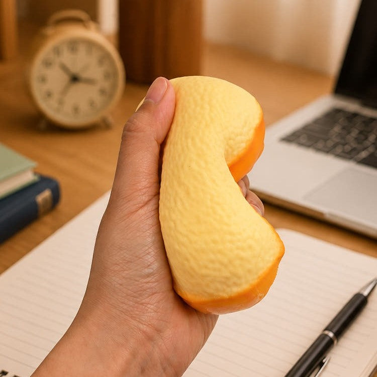 Bread Slice Crunch Slime Squishy