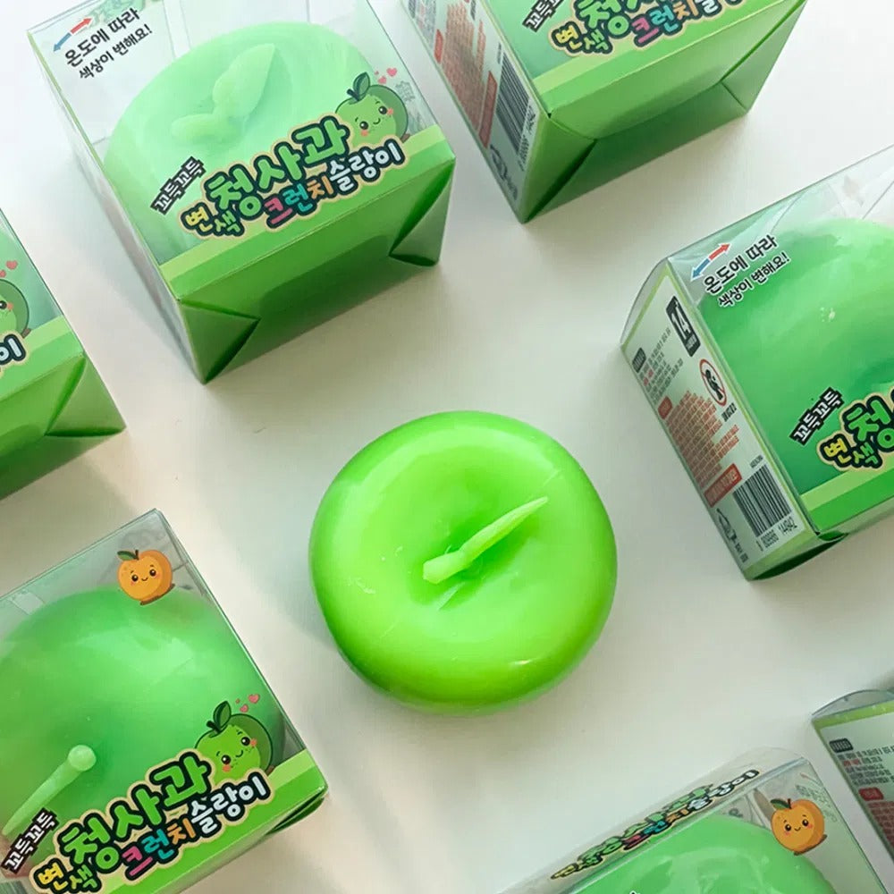 Color Changing Green Apple Crunch Squishy