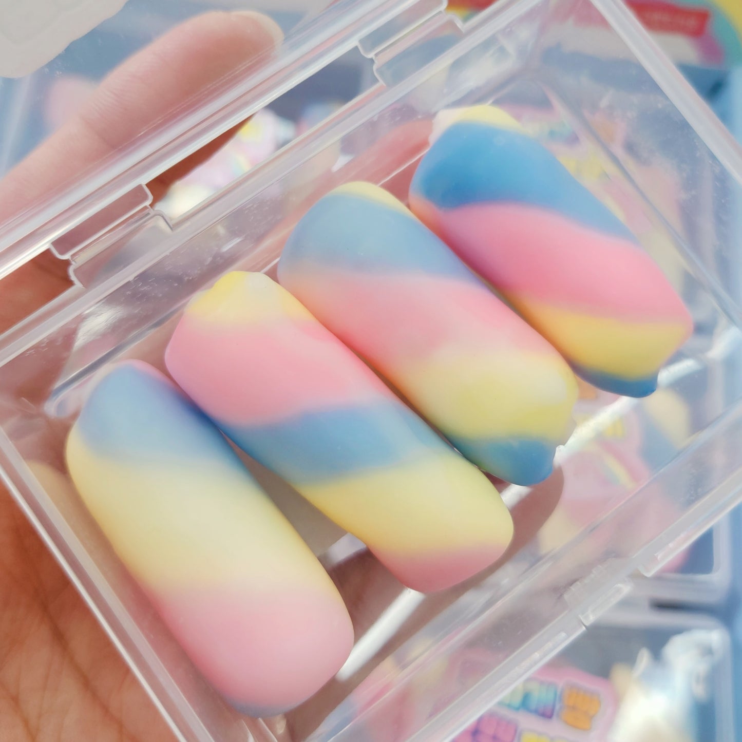 Rainbow Bread Wax Cracking Squishy