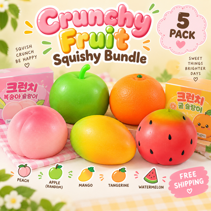 Crunchy Fruit Squishy Bundle (5 Pack)