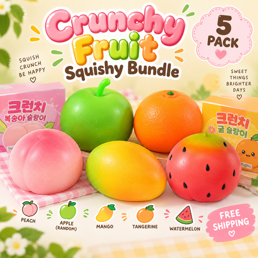 Crunchy Fruit Squishy Bundle (5 Pack)