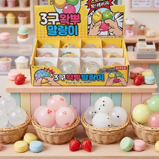 Triple Ball Wax Cracking Squishy