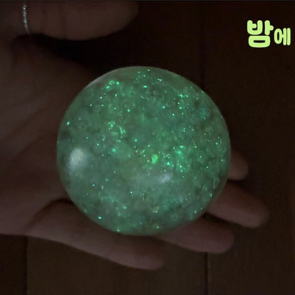 Glow-in-the-Dark Pearl Beads Squishy