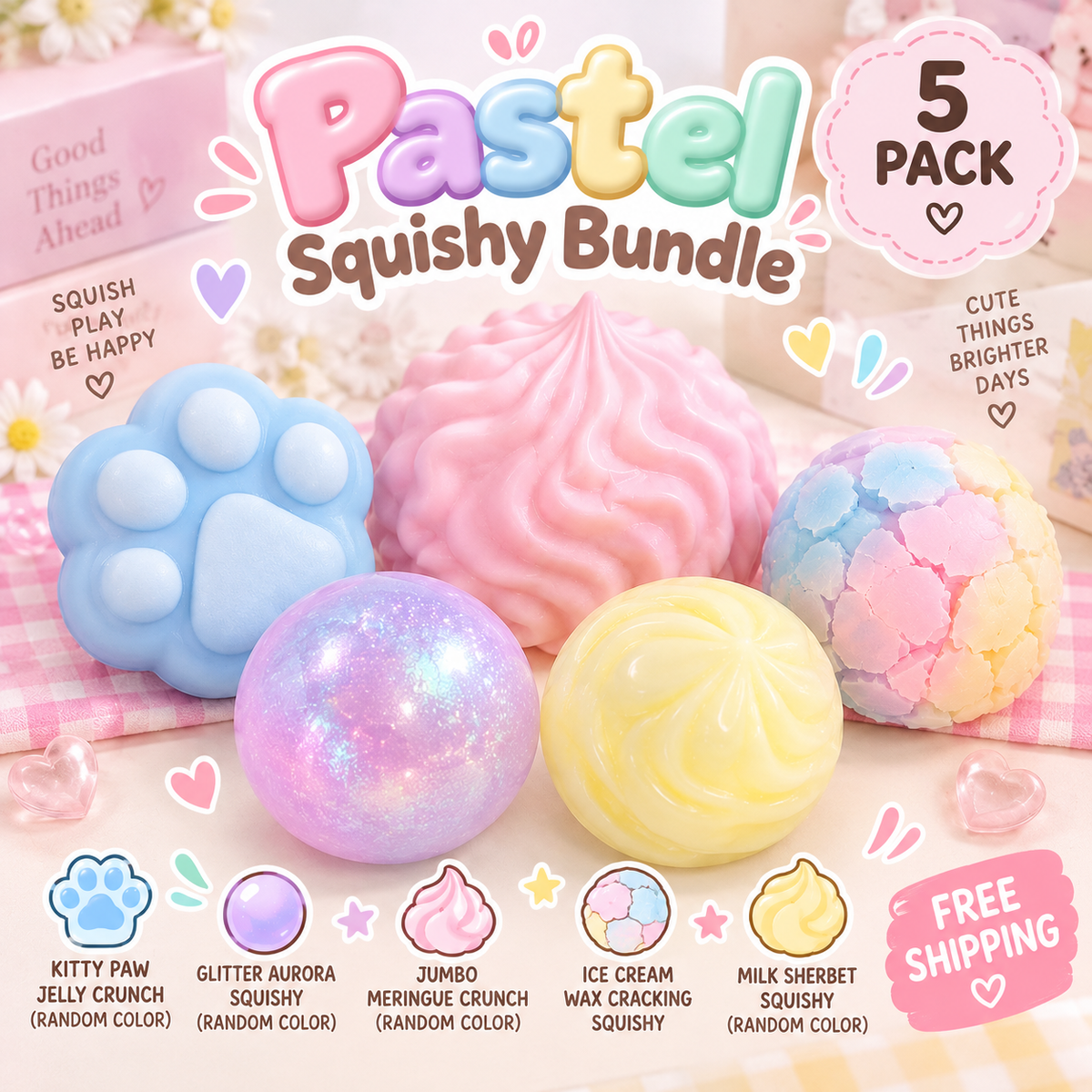 Pastel Squishy Bundle (5 Pack)