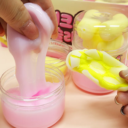 Banana & Strawberry Shake Wax Cracking Slime