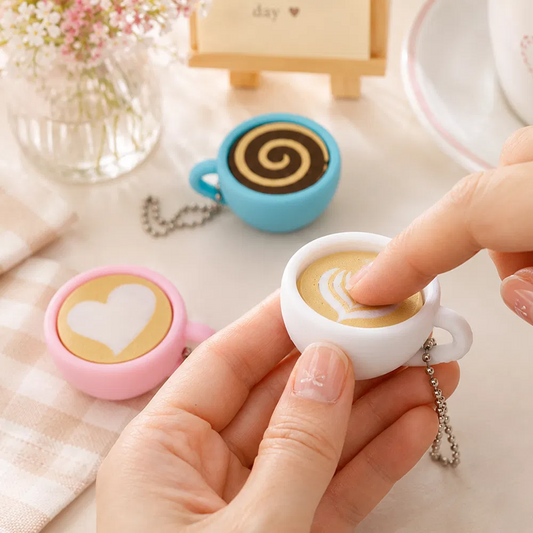 Latte Clicker Keychain