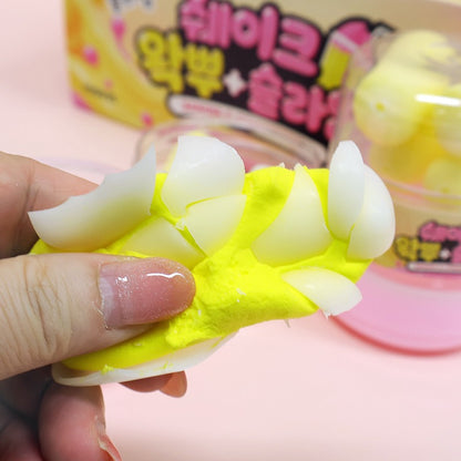 Banana & Strawberry Shake Wax Cracking Slime