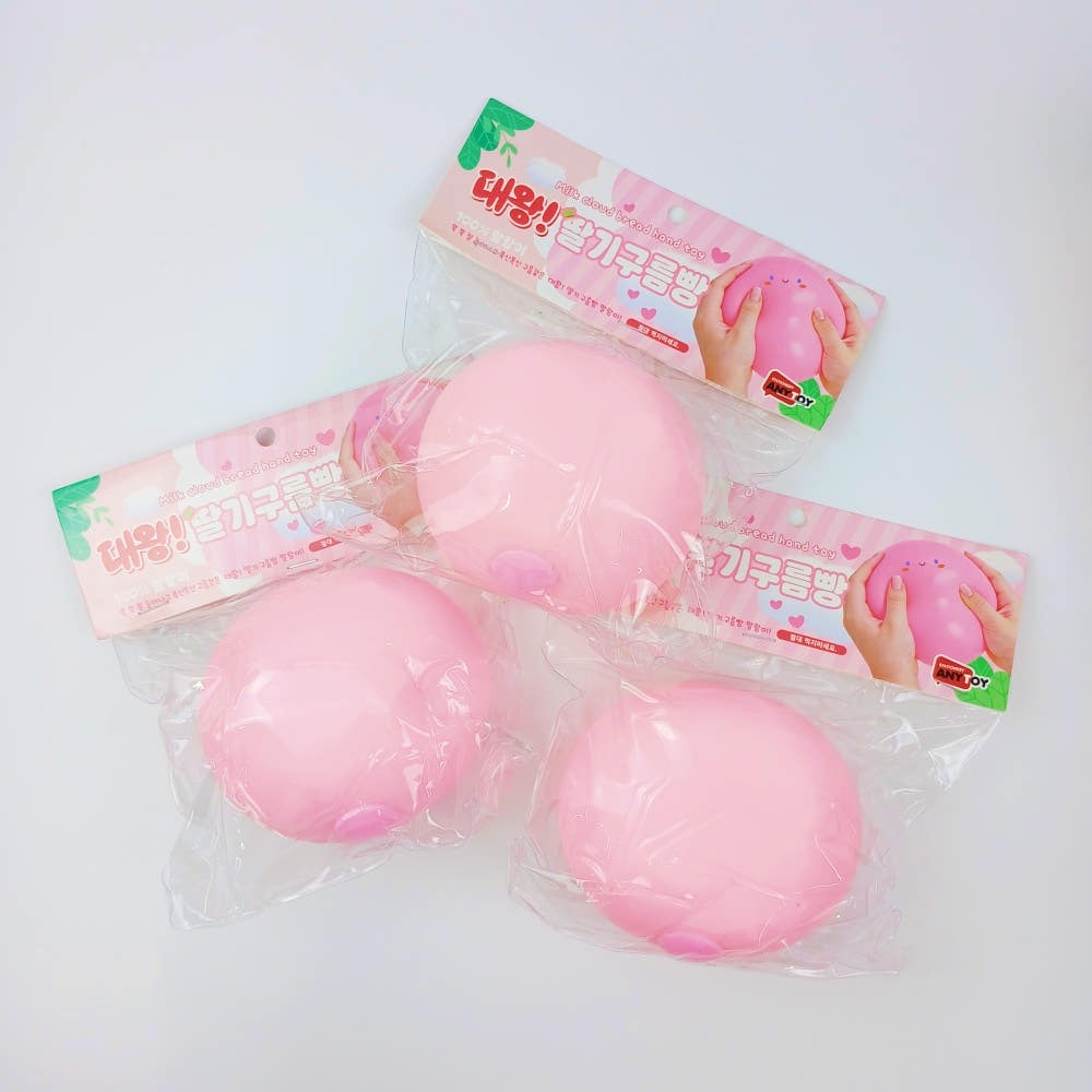 Jumbo Strawberry Cloud Bread Squishy