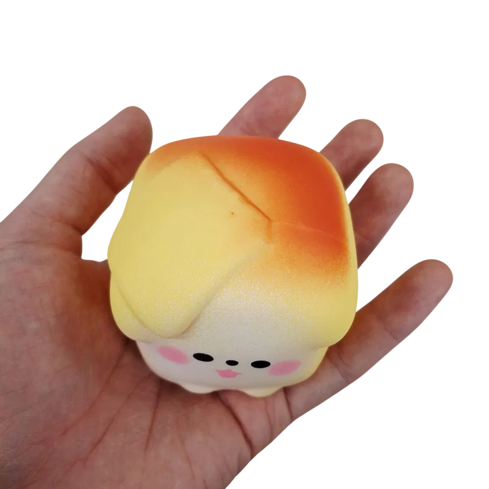 Cheese Bread Loaf Crunch Squishy