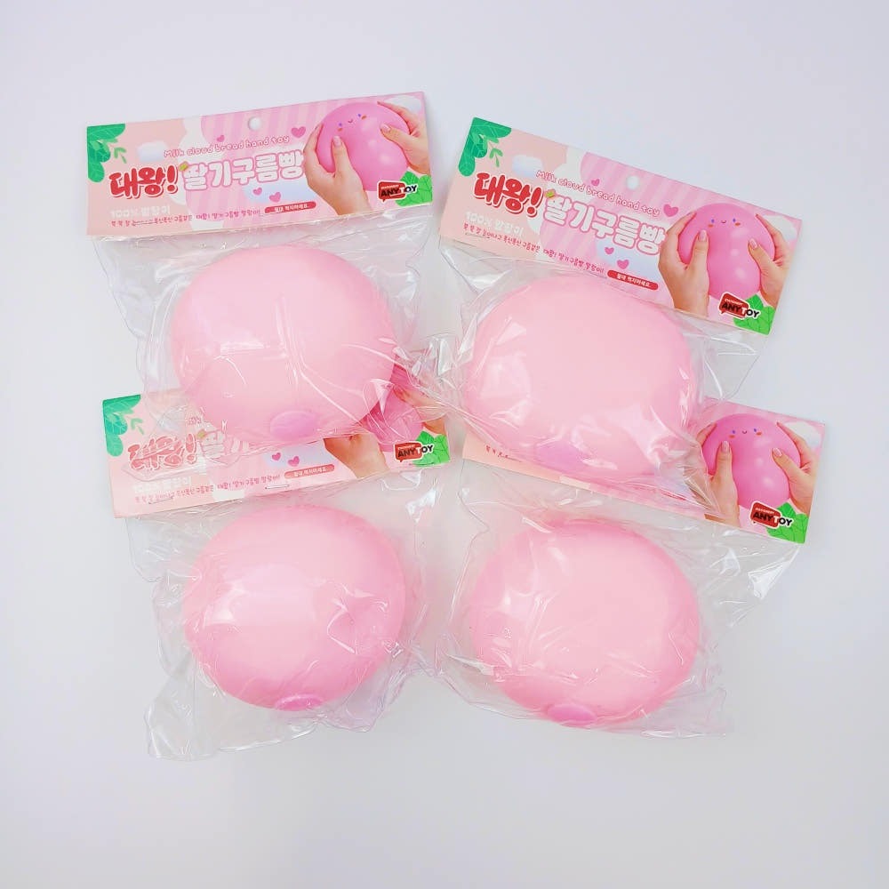 Jumbo Strawberry Cloud Bread Squishy