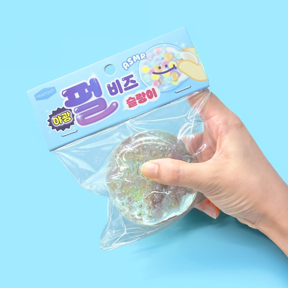 Glow-in-the-Dark Pearl Beads Squishy