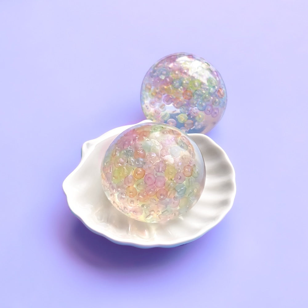 Glow-in-the-Dark Pearl Beads Squishy