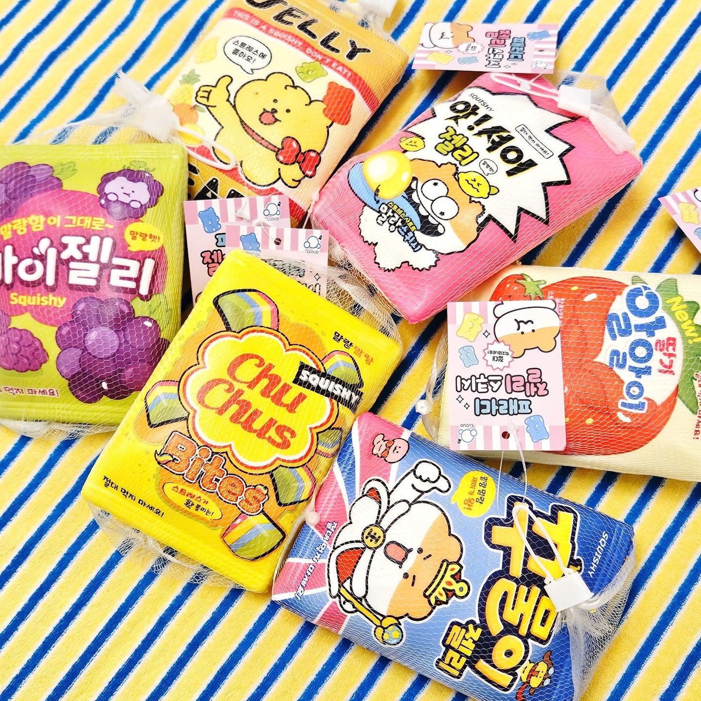 Jelly Snack Foam Squishies Set (6 Pieces)