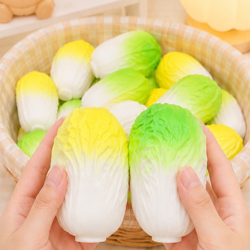 Napa Cabbage Crunch Slime Squishy