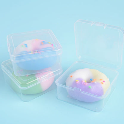 Rainbow Donut Wax Cracking Squishy