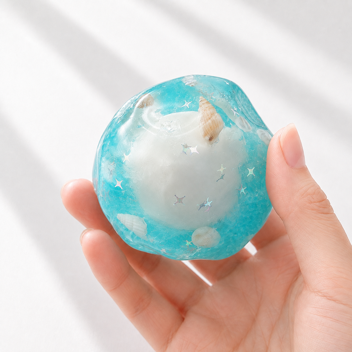 Aqua Ball Crunch Wax Cracking Squishy