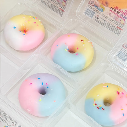 Rainbow Donut Wax Cracking Squishy