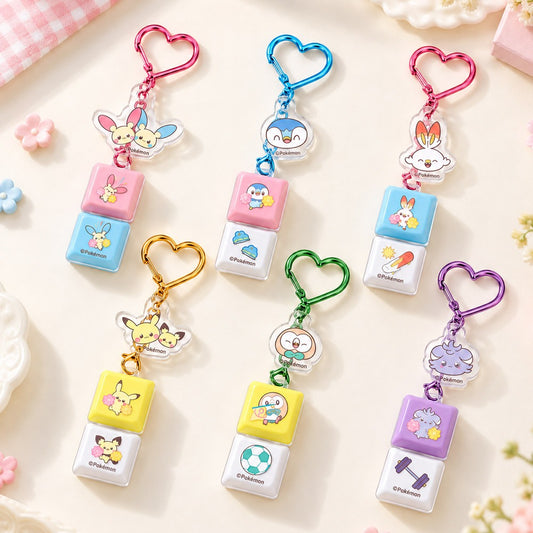 Poképeace LED Two Cap Keyring