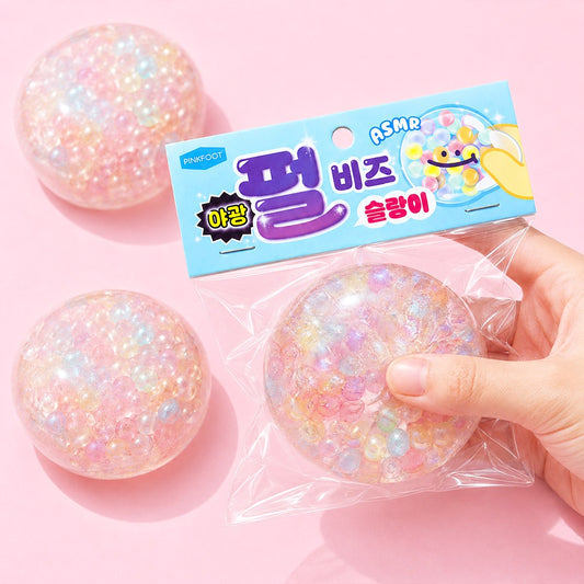 Glow-in-the-Dark Pearl Beads Squishy