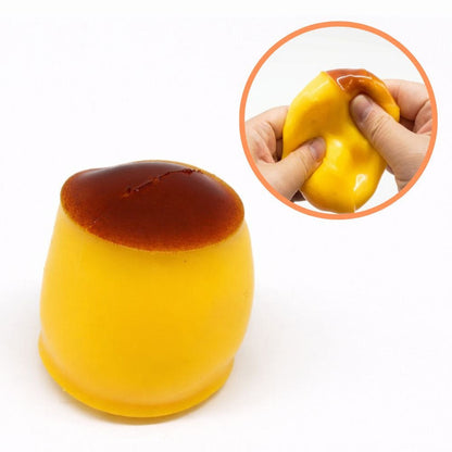 Pudding Crunch Slime Squishy