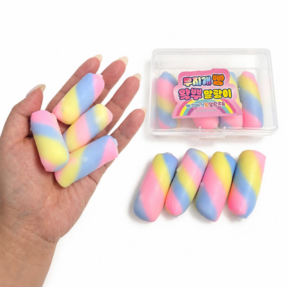Rainbow Bread Wax Cracking Squishy