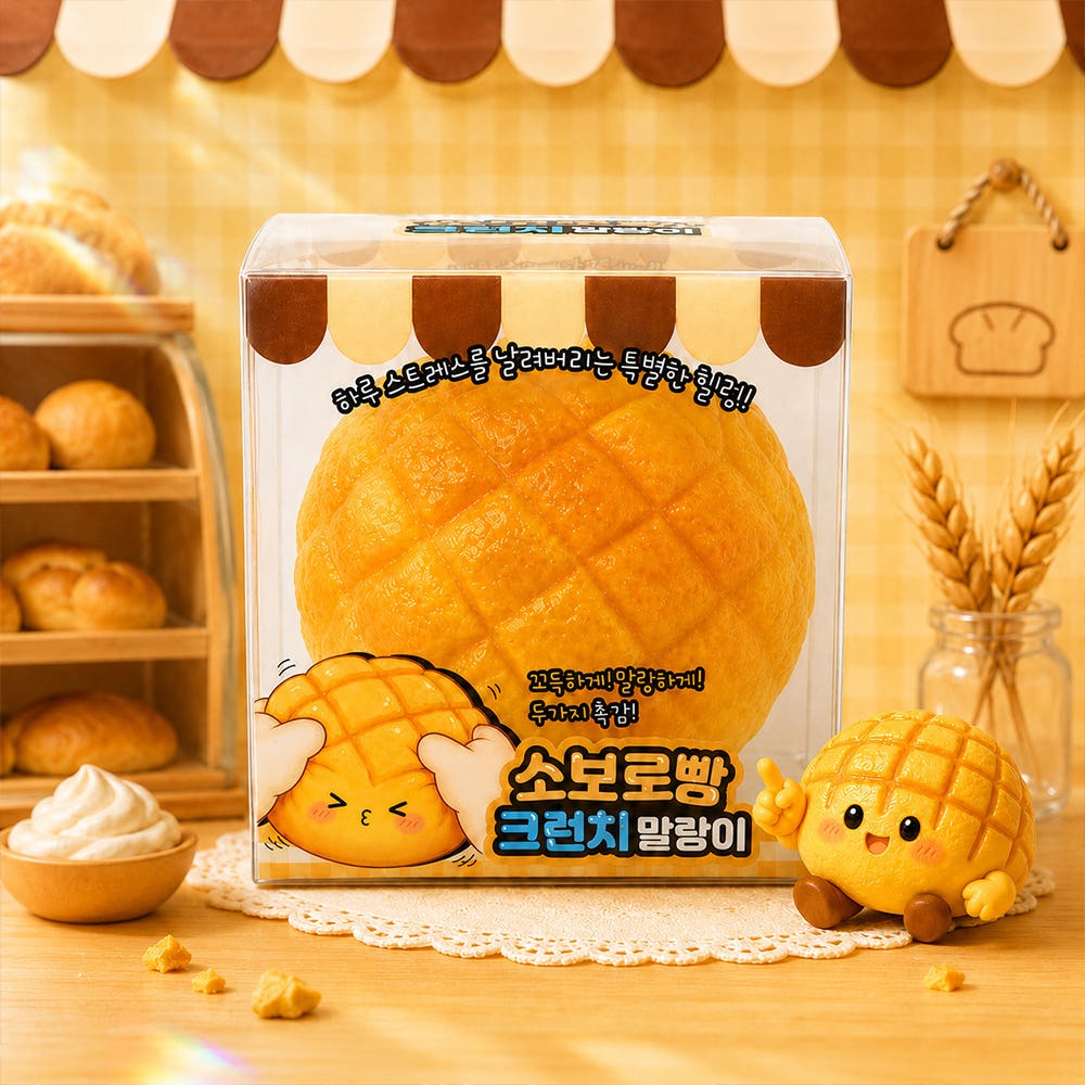 Soboro Bread Crunch Squishy