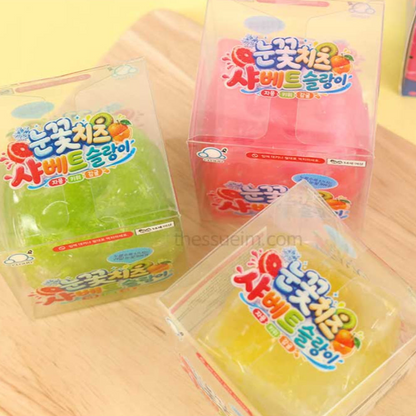 Snowflake Cheese Sherbet Squishy