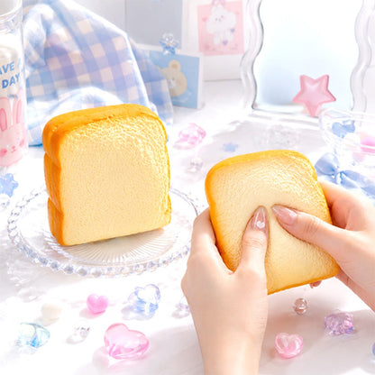 Bread Slice Crunch Slime Squishy
