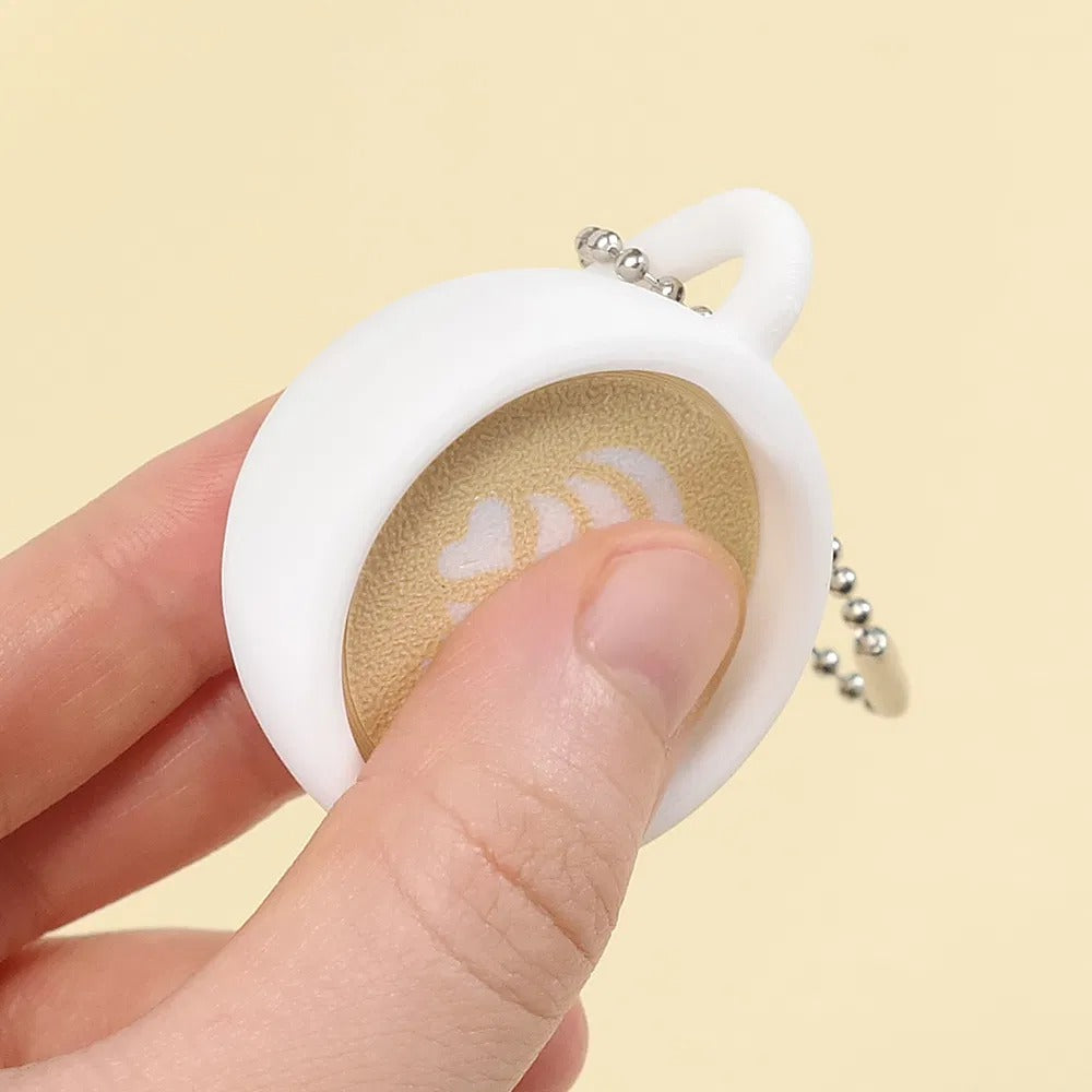 Latte Clicker Keychain