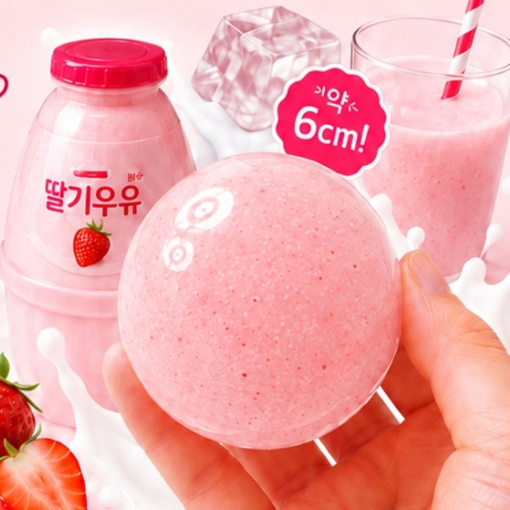 Strawberry Milk Bingsu Squishy