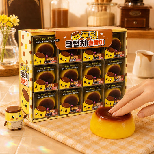 Pudding Crunch Slime Squishy