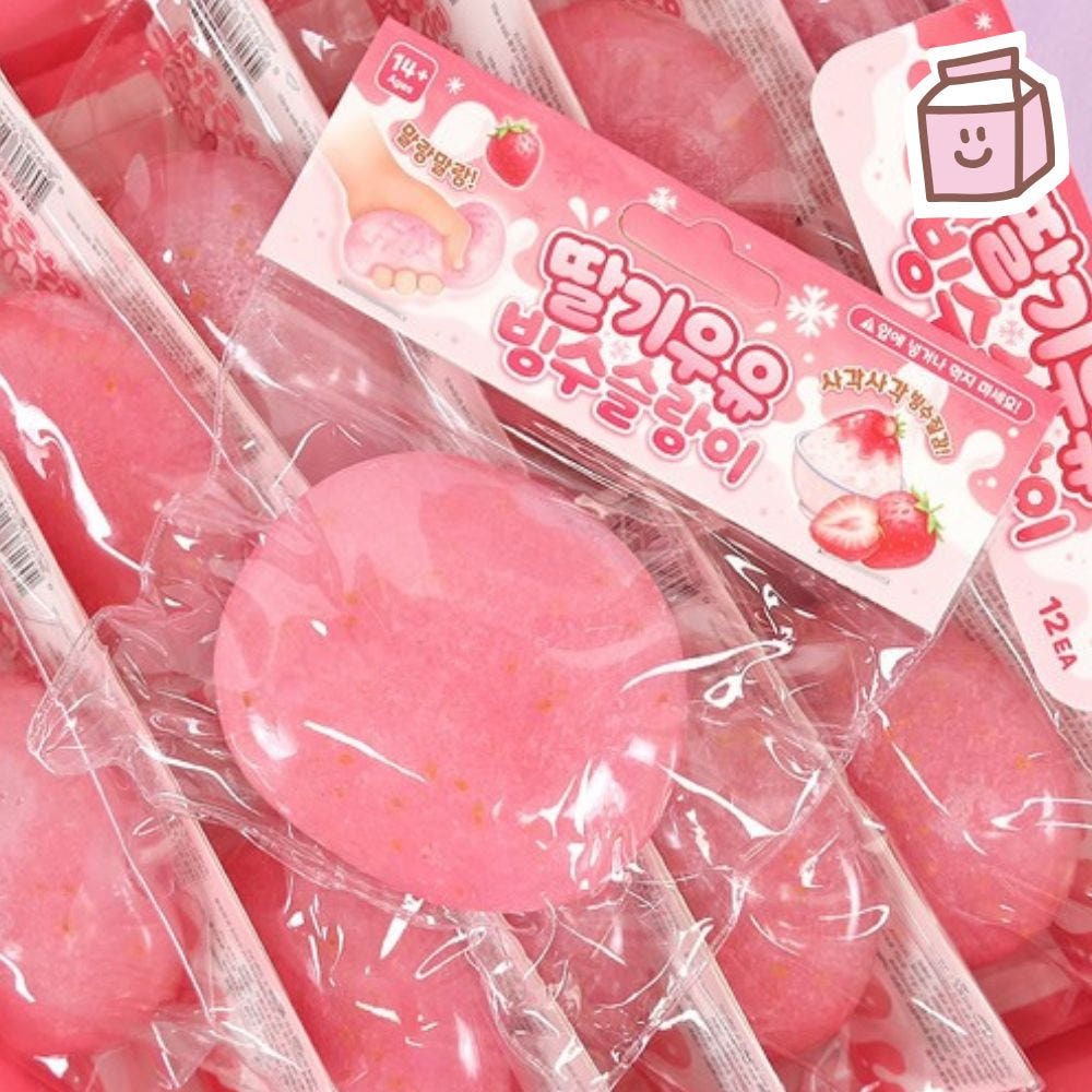 Strawberry Milk Bingsu Squishy