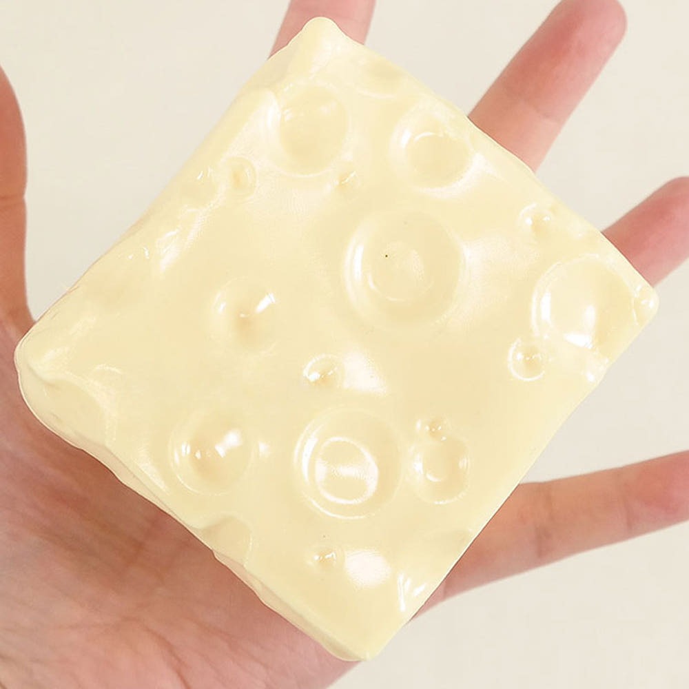 Big Cheese Cube Slime Squishy