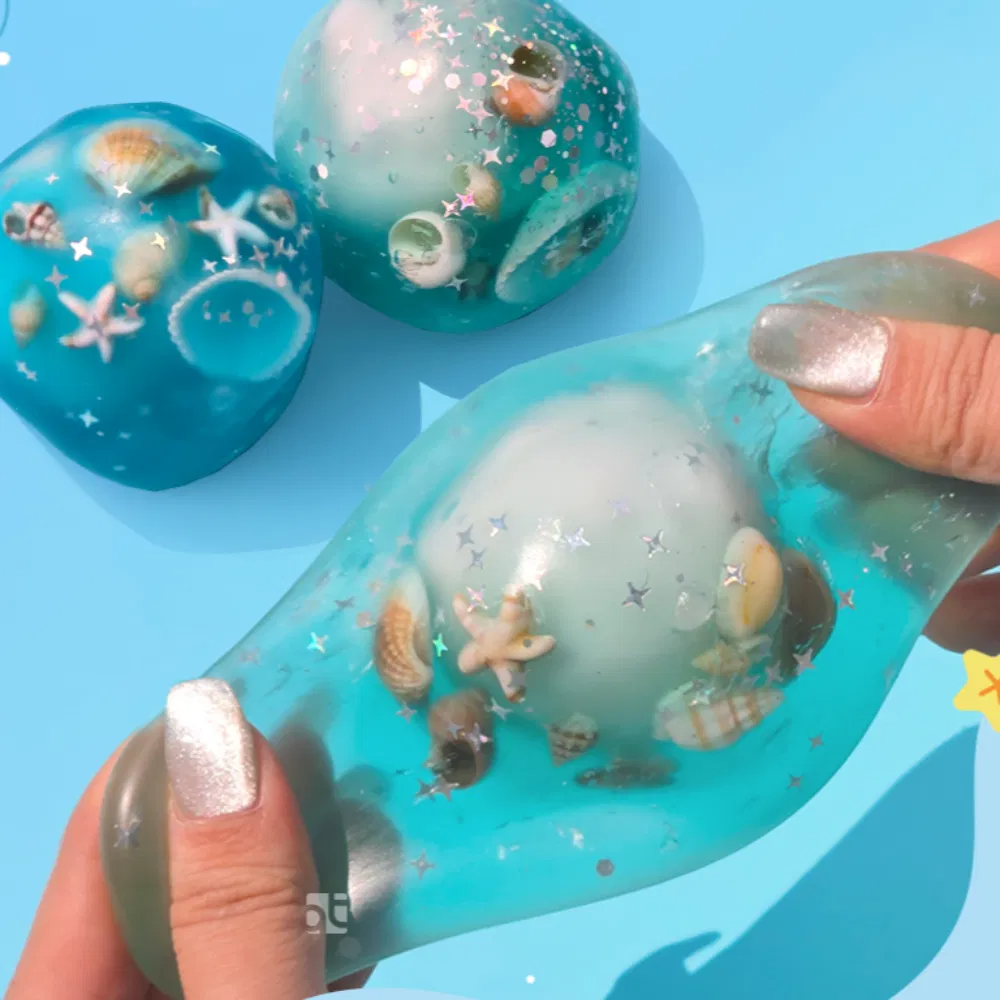 Aqua Ball Crunch Wax Cracking Squishy