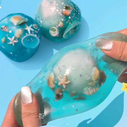 Aqua Ball Crunch Wax Cracking Squishy