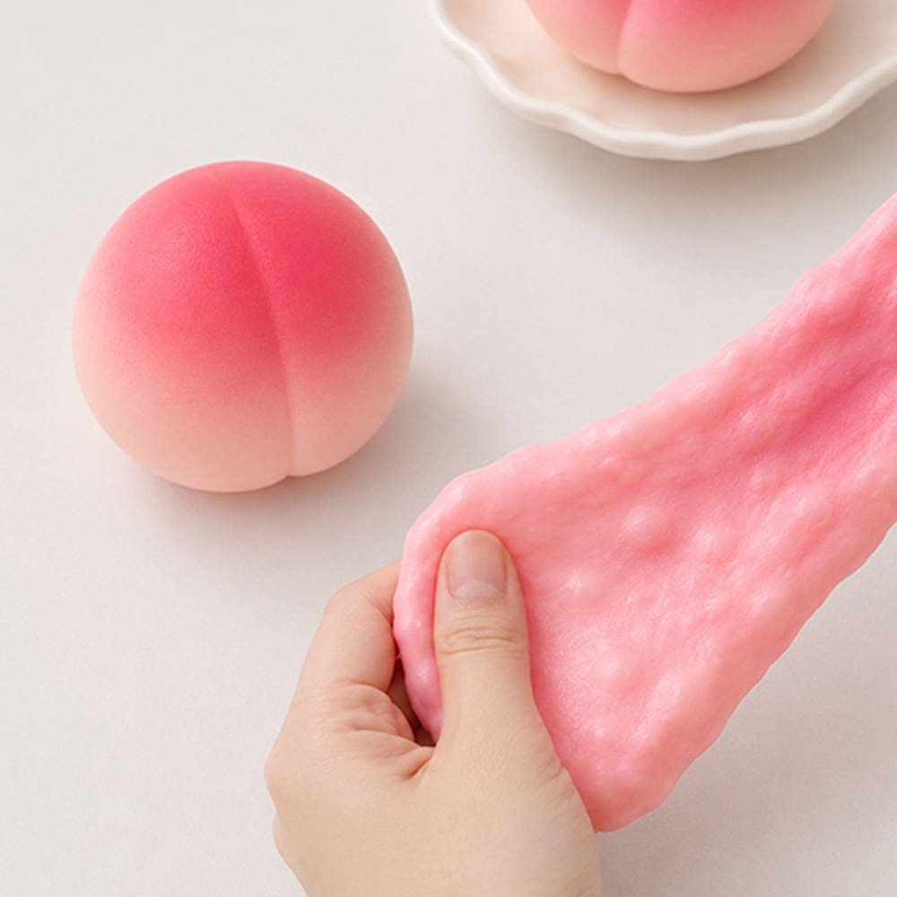 Peach Crunch Slime Squishy