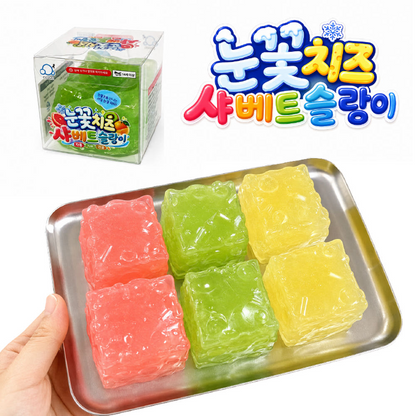 Snowflake Cheese Sherbet Squishy