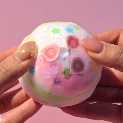 Guava Cake Crunch Wax Cracking Squishy
