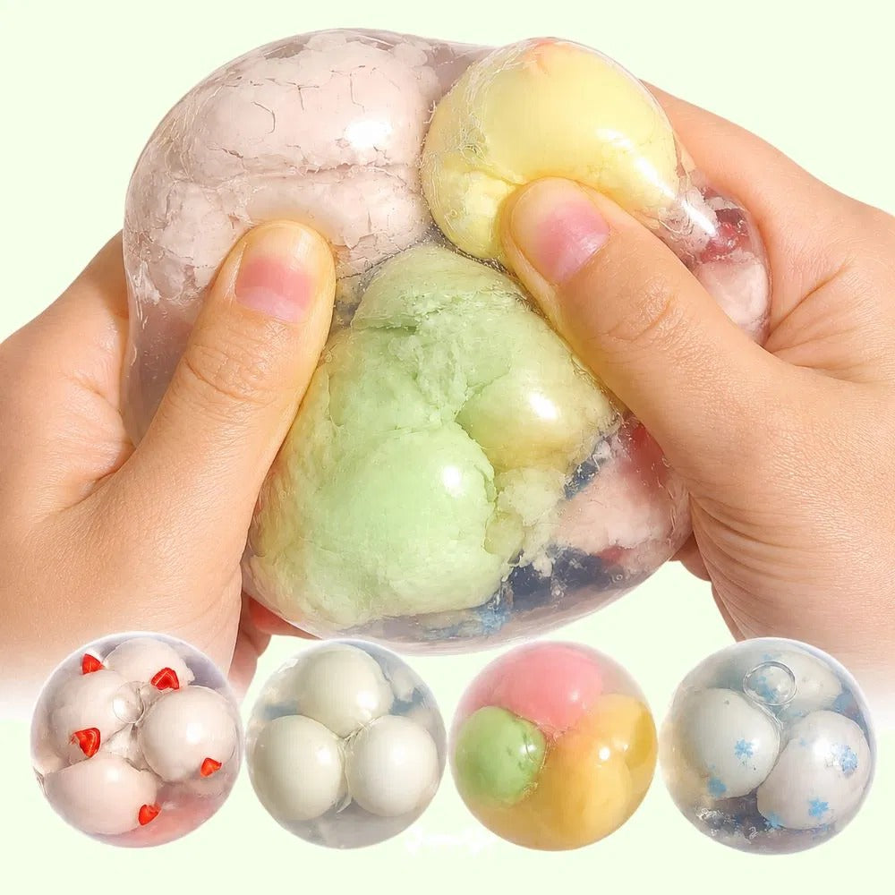 Triple Ball Wax Cracking Squishy