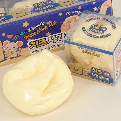 Big Cheese Cube Slime Squishy