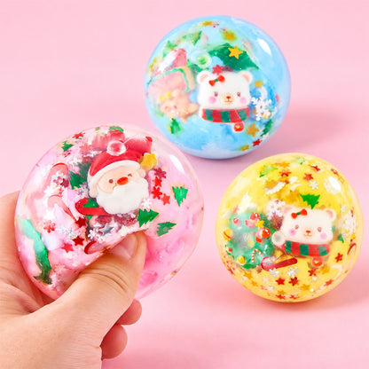 Christmas Crunch Ball Squishy